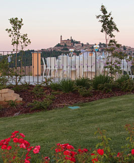 Eine romantische Terrasse mit Blick auf das Monferrato